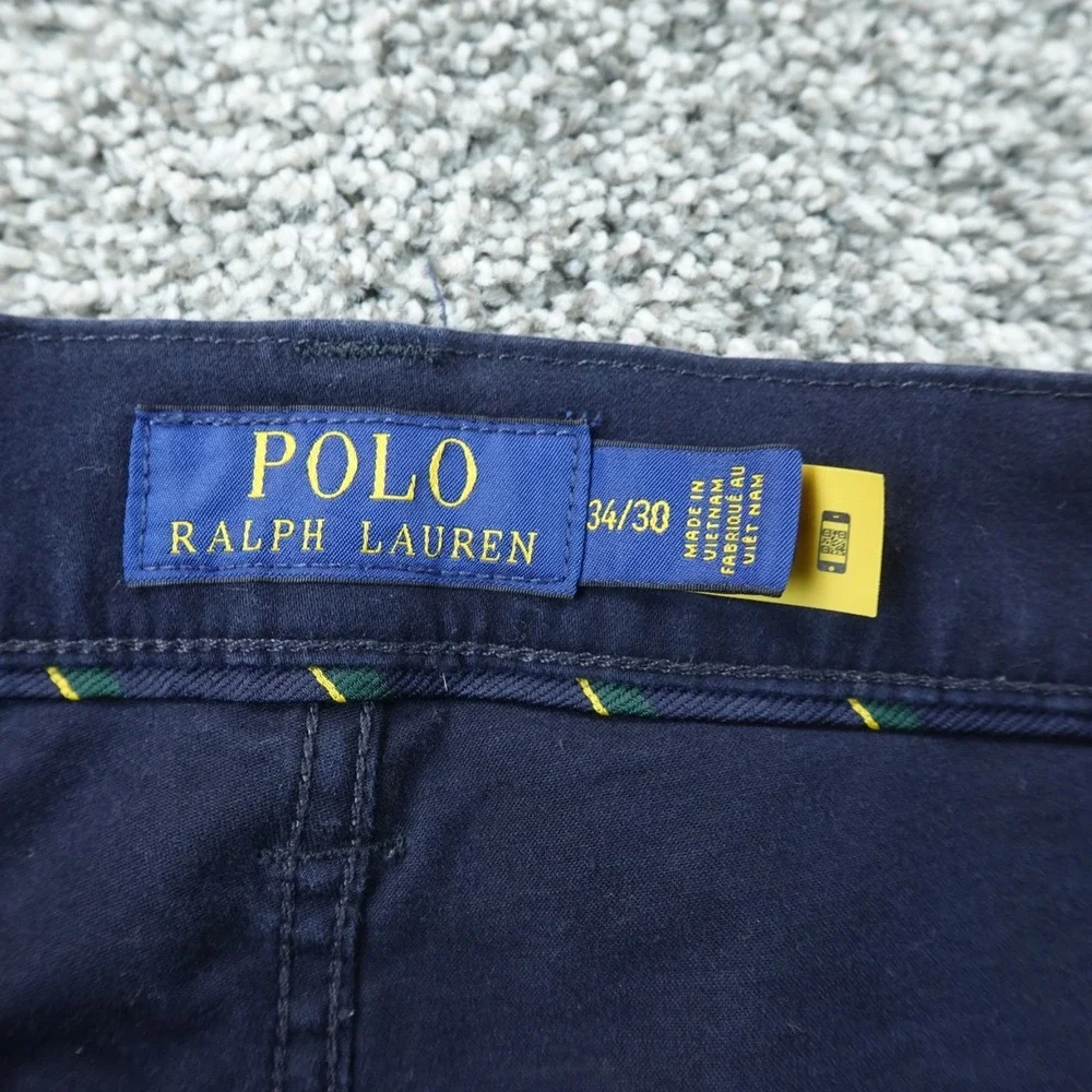 Polo Ralph Lauren Jeans Mens 34X30 Blue Denim Pants Varick Slim Straight Stretch